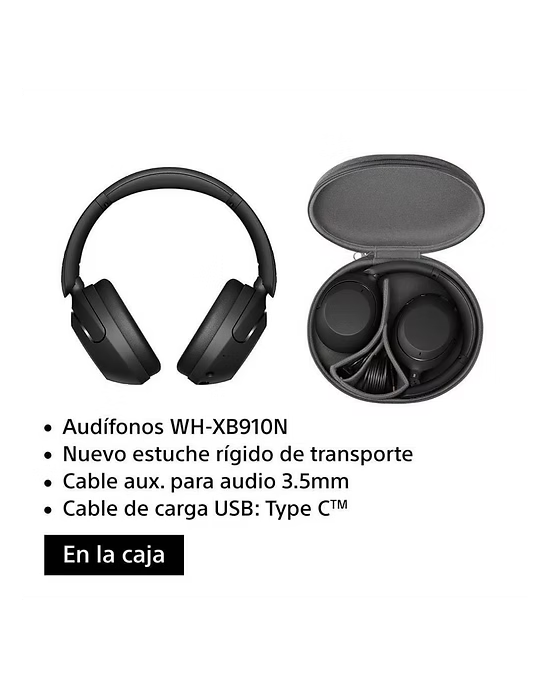 Sony WH-XB910N – Audífonos Bluetooth con Extra Bass