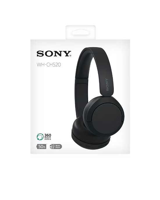 Sony WH-CH520 – Audífonos Bluetooth con hasta 50h de batería y sonido optimizado DSEE