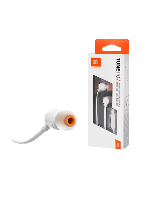 JBL Tune 110 – ¡Sonido potente y comodidad diaria!