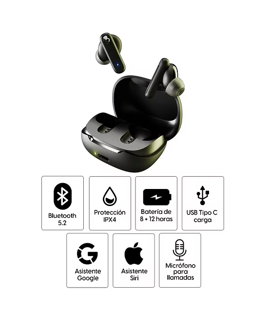 Skullcandy Smokin’ Buds – Sonido potente, estilo liviano