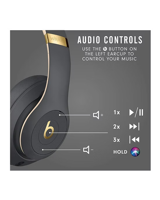 Beats Studio3 Wireless – Audífonos con Cancelación Activa de Ruido y Sonido Premium