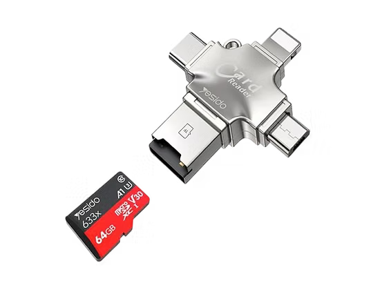 Lector de Memoria Multifuncional Yesido GS13 – Conecta, Lee y Transfiere con Estilo