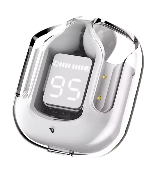 Crystal CT03 - Audífonos Premium con Base LED + Bluetooth 5.3