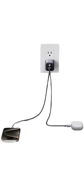 Cargador UGREEN 35W | USB-C + USB-A | Compacto y Abatible