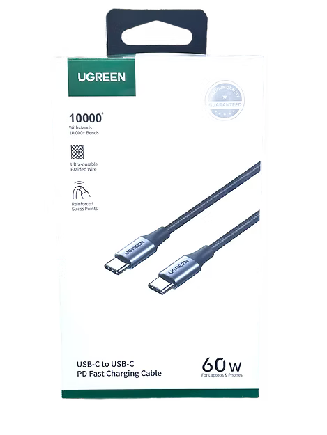 Cable UGREEN USB-C a USB-C 60W – 2 Metros