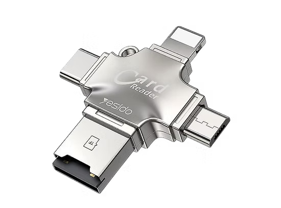 Lector de Memoria Multifuncional Yesido GS13 – Conecta, Lee y Transfiere con Estilo