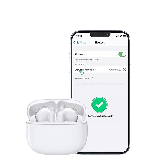 UGREEN HiTune T3 | ANC + Sonido Envolvente + 24h de batería
