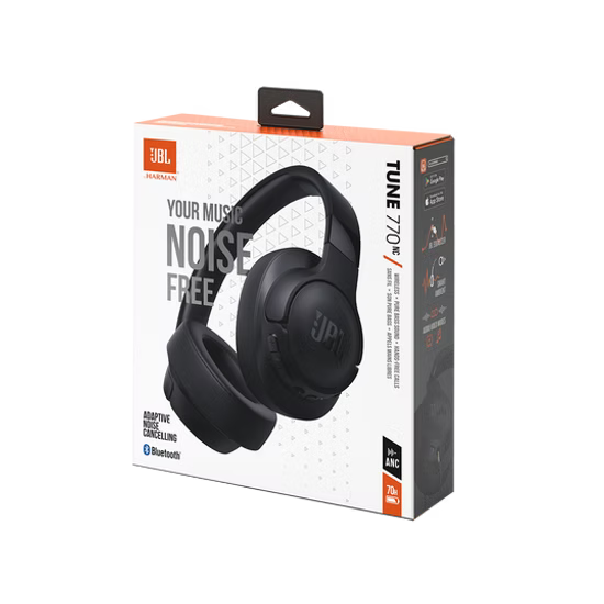 JBL Tune 770NC – 70h de Música, Cancelación Adaptativa y Graves Poderosos