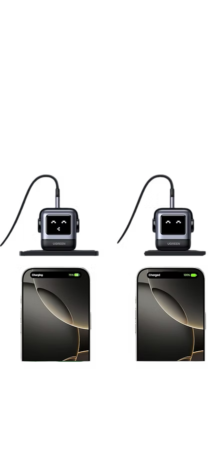 Cargador UGREEN Nexode 30W Robot | USB-C Rápido y Divertido