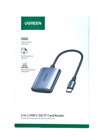 Lector de Tarjetas SD y MicroSD UGREEN USB 3.0 | Compacto y Rápido