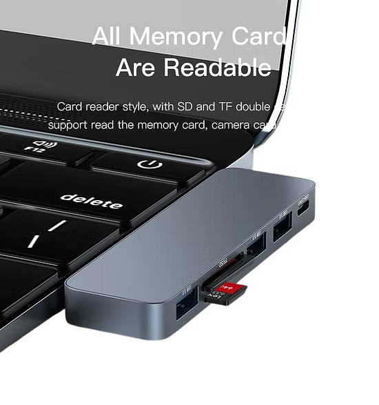Hub USB-C Yesido HB10 – Expansión Profesional para tu MacBook