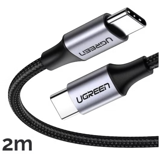 Cable UGREEN USB-C a USB-C 60W – 2 Metros