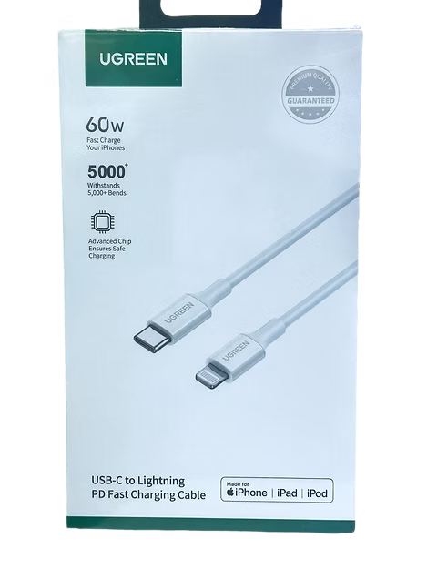 Cable UGREEN USB-C a Lightning 60W – 1 Metro