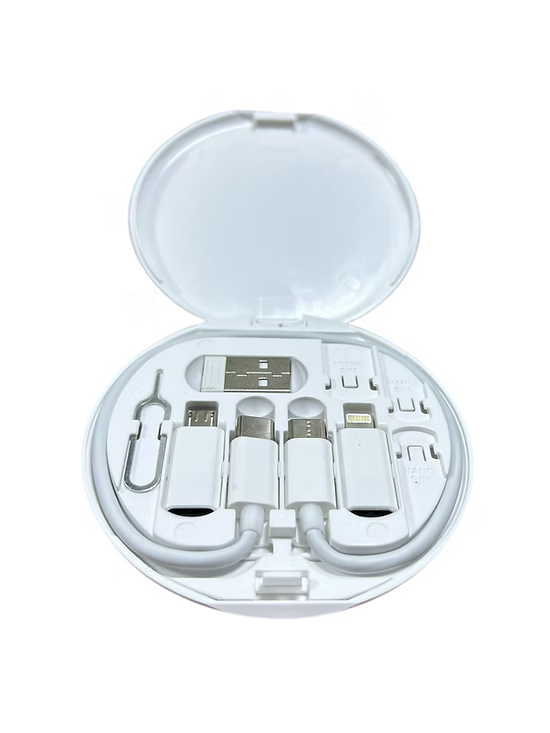 Kit Multifuncional de Cables – ¡Todo lo que necesitas en la palma de tu mano!