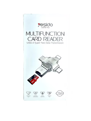 Lector de Memoria Multifuncional Yesido GS13 – Conecta, Lee y Transfiere con Estilo
