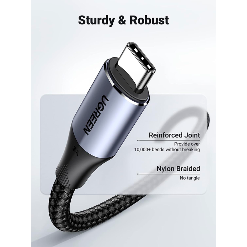 UGREEN Cable USB-C 3.2 Gen 2 240W + Video 4K + Datos 10Gbps US355 – 80150