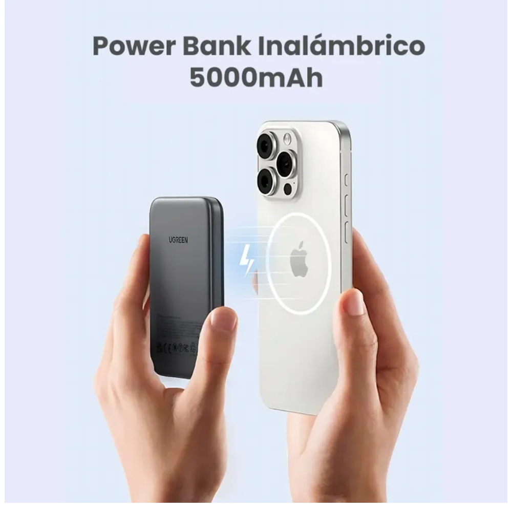 Power bank Magsafe Ugreen 5000Mah Carga Rápida PD 15w PB560