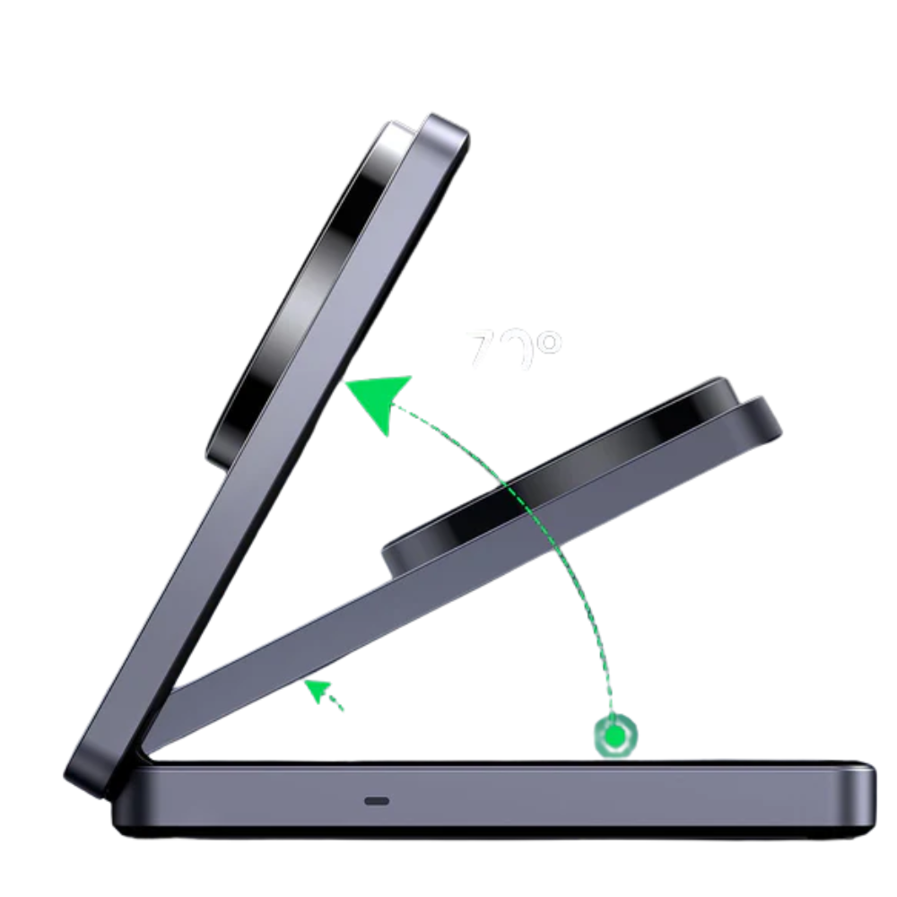 Cargador Inalámbrico UGREEN Qi2 2 en 1 MagSafe