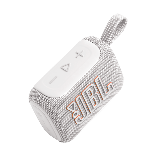 JBL Go 5 Blanco – Tamaño compacto, sonido gigante