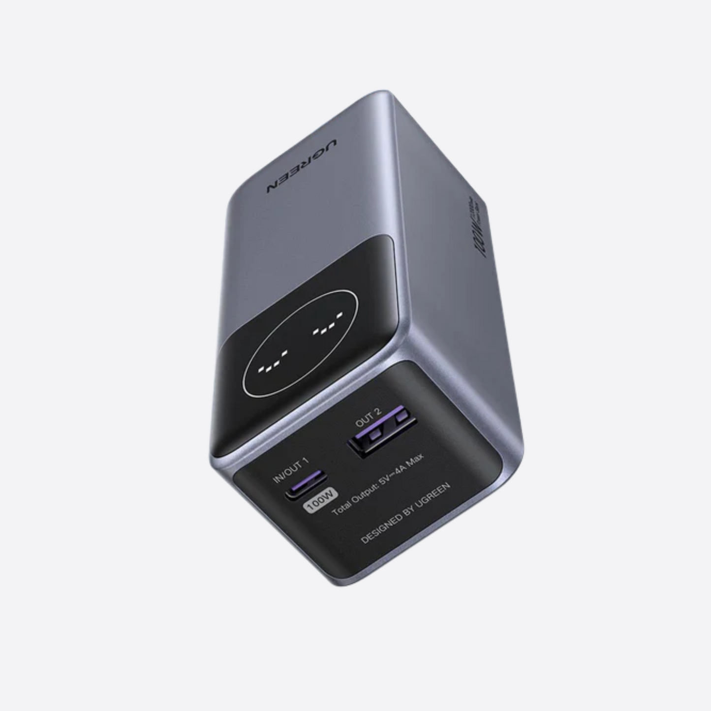 UGREEN Nexode Power Bank 12000mAh 100W – Batería Portátil con Pantalla TFT