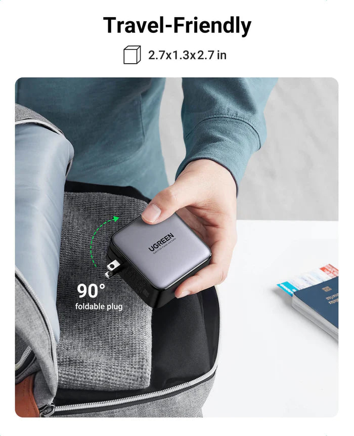 UGREEN Nexode 100W GaN | Cargador Rápido con 3 USB-C + 1 USB-A
