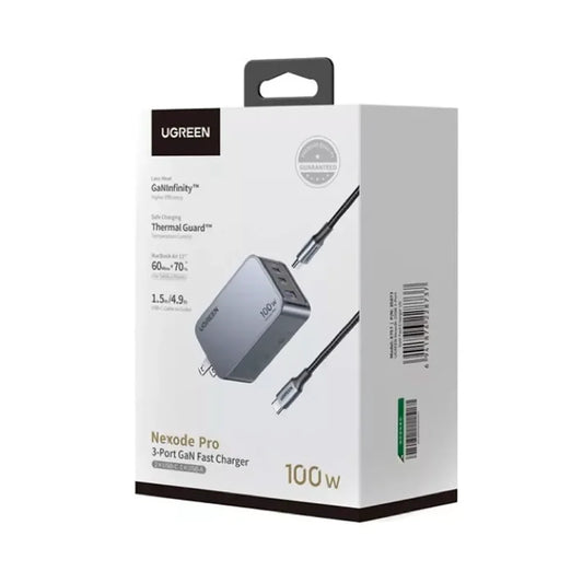 Cargador UGREEN Nexode Pro 100W X757 (25873) con cable USB-C