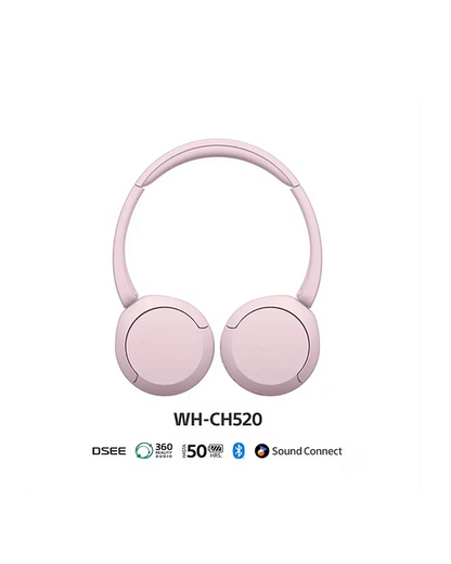 Sony WH-CH520 – Audífonos Bluetooth con hasta 50h de batería y sonido optimizado DSEE