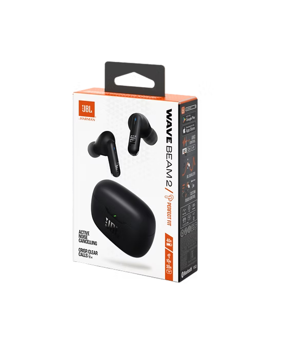 JBL Wave Beam 2 Negro – Sonido potente ANC