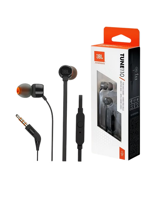 JBL Tune 110 – ¡Sonido potente y comodidad diaria!