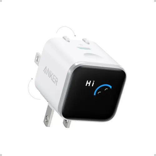 Cargador Anker Nano 45w con pantalla - Blanco