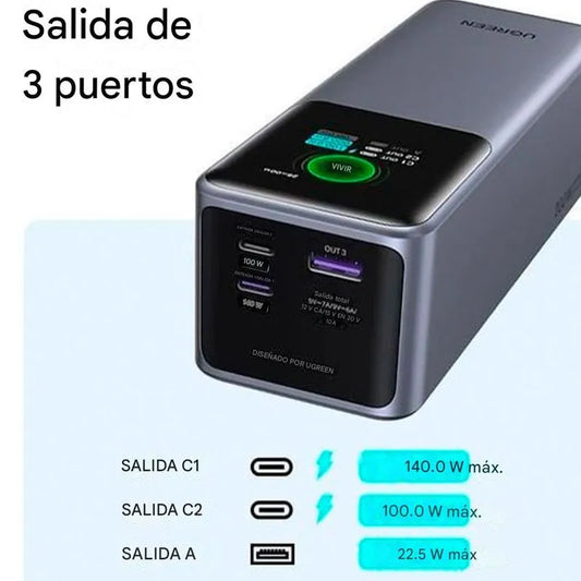 Cargador portátil UGREEN Nexode 25000mAh 200W - PB722 35525B