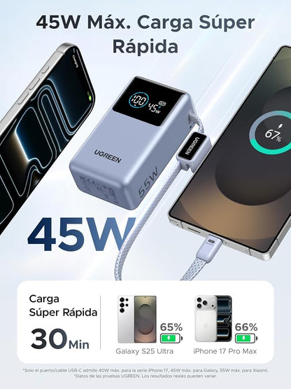 UGREEN Nexode Pro Power Bank 10000mAh | 55W  PB727 (75701B)