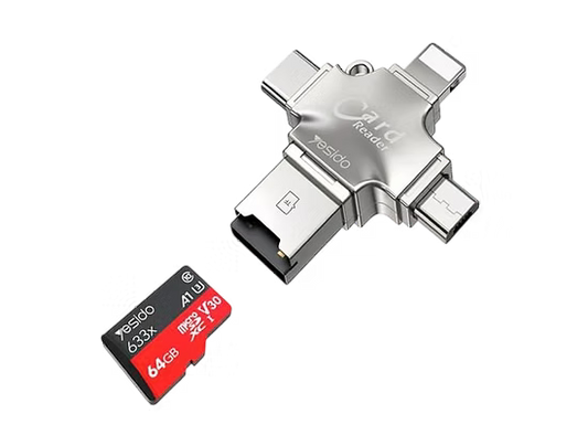 Lector de Memoria Multifuncional Yesido GS13 – Conecta, Lee y Transfiere con Estilo