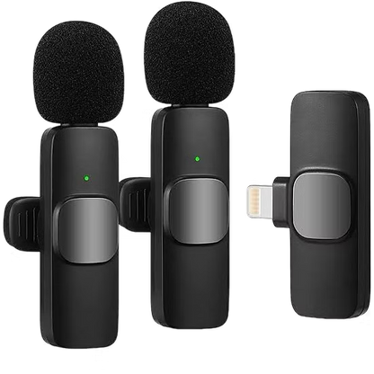 Micrófono Inalámbrico K9 con Receptor Lightning – Audio Claro y Portátil
