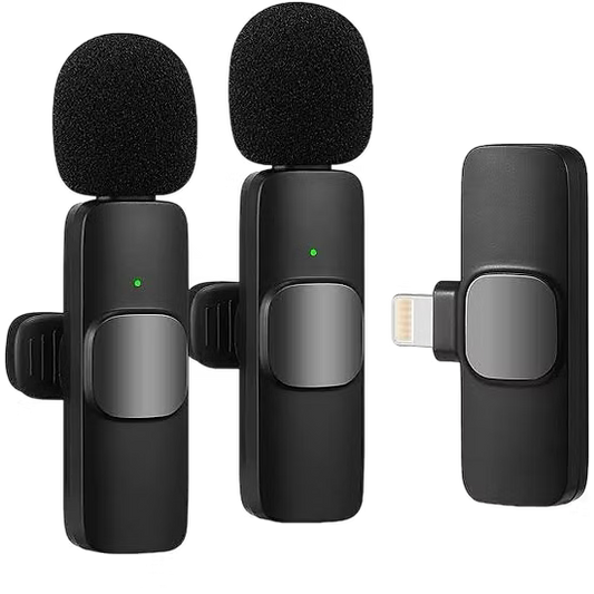 Micrófono Inalámbrico K9 con Receptor Lightning – Audio Claro y Portátil