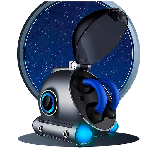 Audífonos Nave Espacial CD-9  - Diseño Tipo Piercing + Conducción Ósea