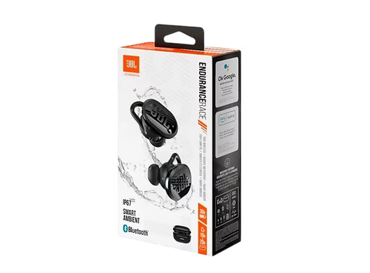 JBL Endurance Race – Bluetooth | IP67 | 30h Batería | Micrófono Dual + Ambient Aware