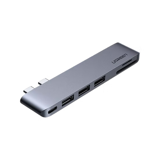 UGREEN CM251 | Adaptador USB-C Multifuncional con HDMI 4K, USB 3.0 y Lector SD