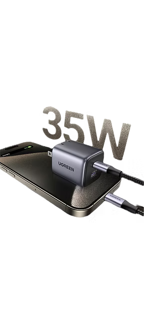 Cargador UGREEN 35W | USB-C + USB-A | Compacto y Abatible