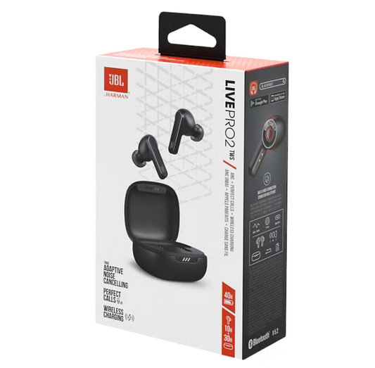 JBL Live Pro 2 – Sonido Premium, Cancelación Adaptativa y Batería Brutal