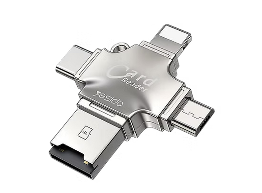 Lector de Memoria Multifuncional Yesido GS13 – Conecta, Lee y Transfiere con Estilo