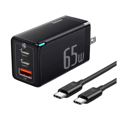 Baseus GaN 5 Pro 65W 2C+U – Carga rápida, potente y compacta