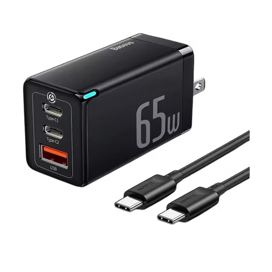 Baseus GaN 5 Pro 65W 2C+U – Carga rápida, potente y compacta