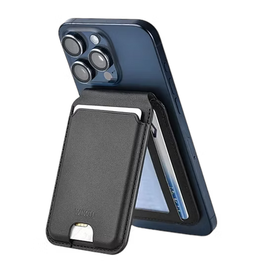 Wiwu Mag Wallet Pro MW-003 — Tarjetero MagSafe con Soporte Magnético