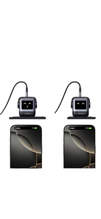 Cargador UGREEN Nexode 30W Robot | USB-C Rápido y Divertido