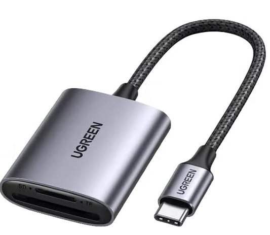 Lector de Tarjetas SD y MicroSD UGREEN USB 3.0 | Compacto y Rápido