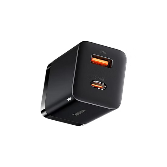 Baseus Cubo 30W C+U – Doble potencia en tamaño mini