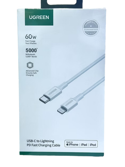 Cable UGREEN USB-C a Lightning 60W – 1 Metro