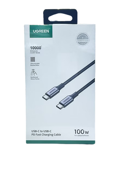 Cable UGREEN USB-C a USB-C 100W – 2 Metros