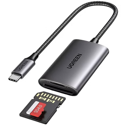 Lector de Tarjetas SD y MicroSD UGREEN USB 3.0 | Compacto y Rápido